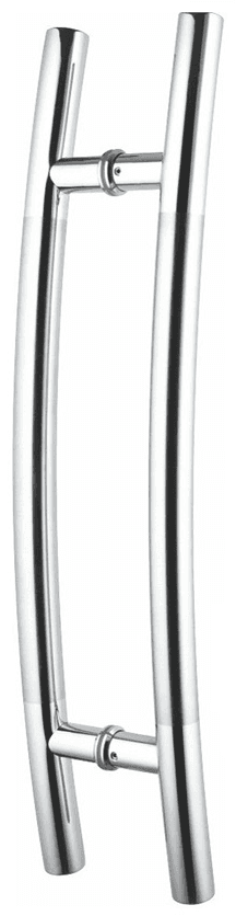 Glass Door Handle, 600 mm Centre to Centre - SWDH814800(C-C=600): polished chrome finish preview