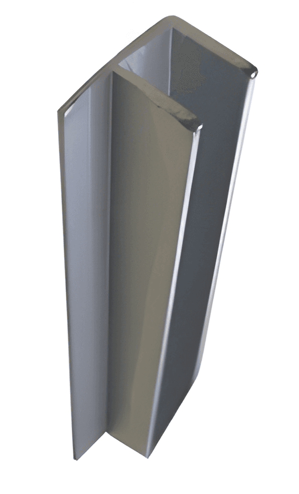 L Plate Support Bracket, 15 x 15 - 15X15 L PLATE: Polished chrome