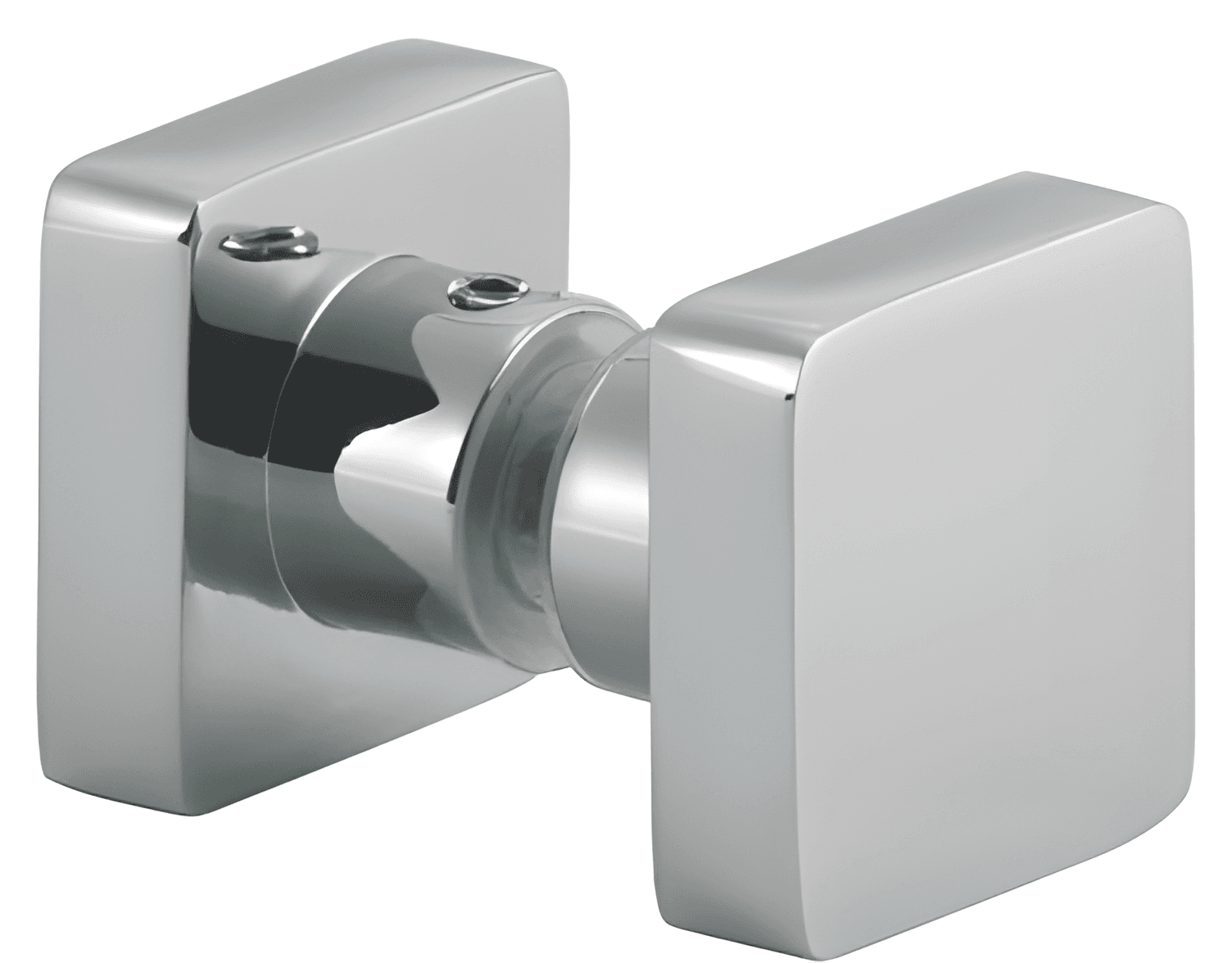 Shower Door Knob, 35 x 35 mm - SWK839: Polished chrome