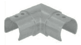 90 degree corner slotted tube connector: satin brushed finish preview