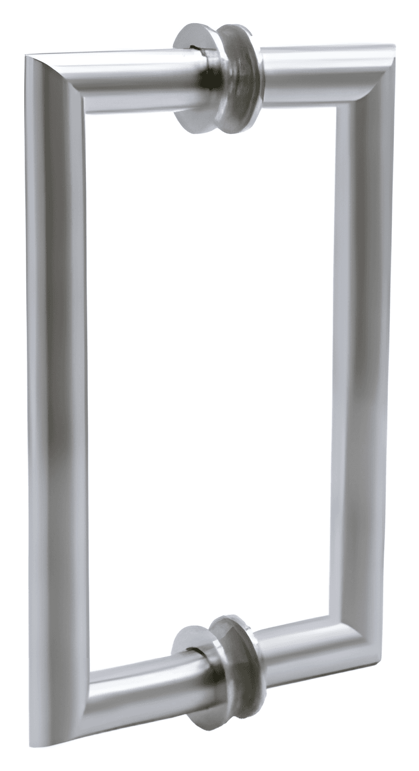 Back to Back Handle, D Shape 90 Degree Corners, 6 inch - SWDH83320 6''(C-C=152): Polished chrome