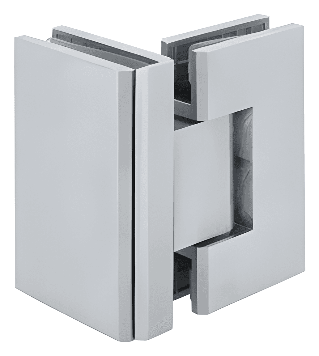 Glass to Glass Shower Hinge, 90 Degree - SWH8500SQ-4: Polished chrome