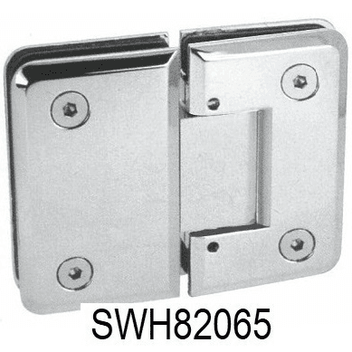Glass to glass 180 degree hinge with 5 degree adjustable, self centering hinge, self closing within 5 degree, can be used for 8,10 and 12mm toughened glass: polished chrome finish preview