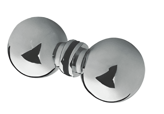 Shower Door Knob, 32 mm Diameter - SWH8500T-05: Polished chrome
