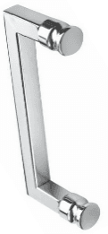 single sided Handle, knob from inside and pulling handle from outside, 6 " (152mm centre- centre) hole diameter 10mm: polished chrome finish preview