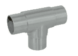 T Connector, 42.4 mm Tube - SWTCONCT: satin brushed finish preview
