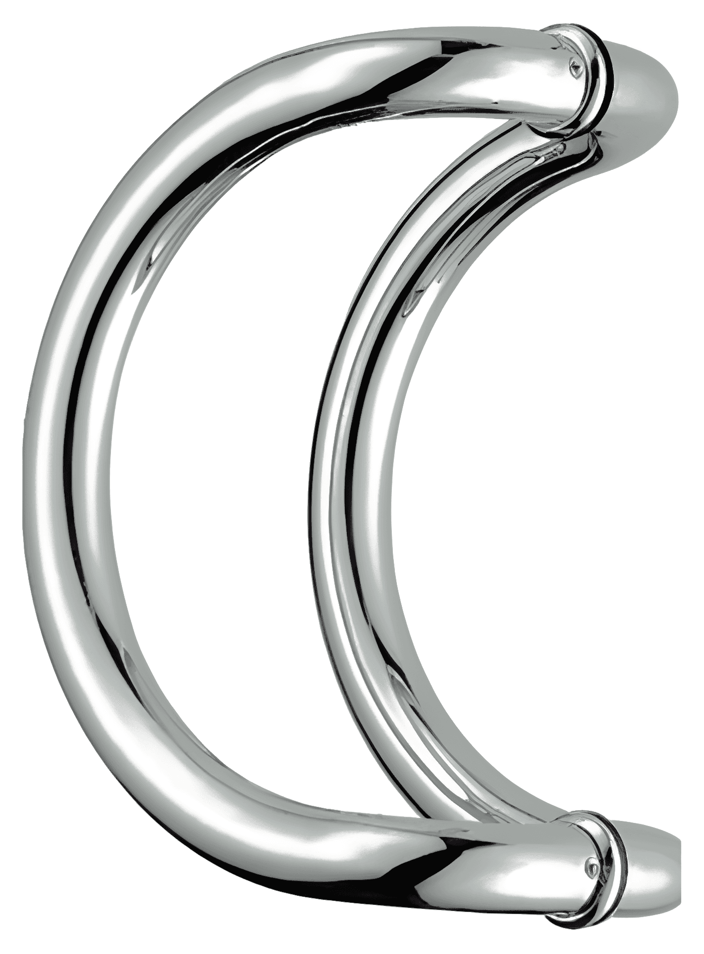 Back to Back Offset Handle, C Shape - SWDH801C: satin brushed finish preview