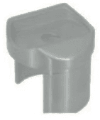 Slotted adaptor: satin brushed finish preview
