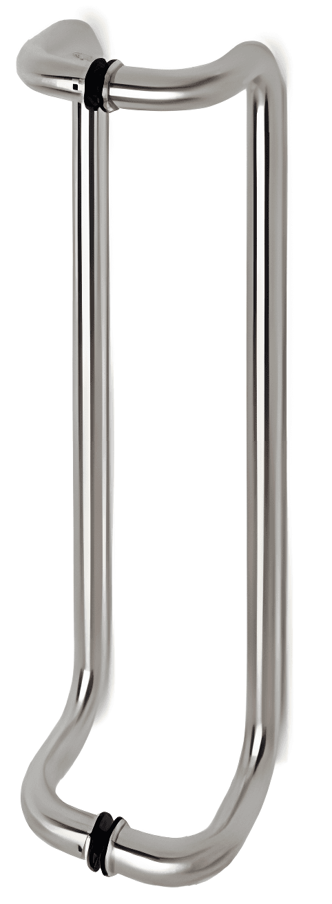 Back to Back Offset Handle, 275 mm or 400 mm Centre to Centre - SWDH805: Polished chrome