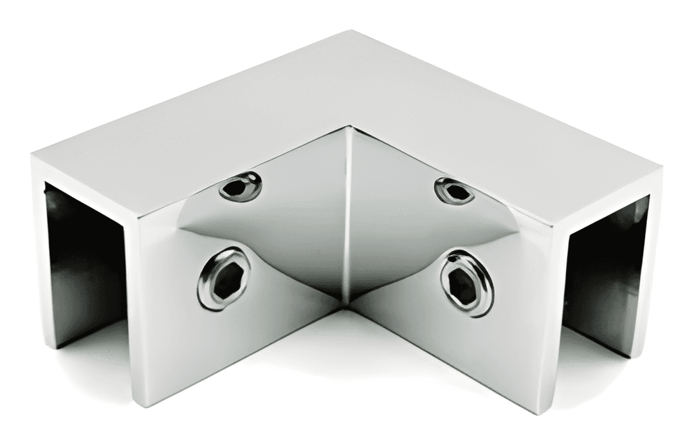 Top Stiffener, 90 Degree - SWSB-M003: Polished chrome