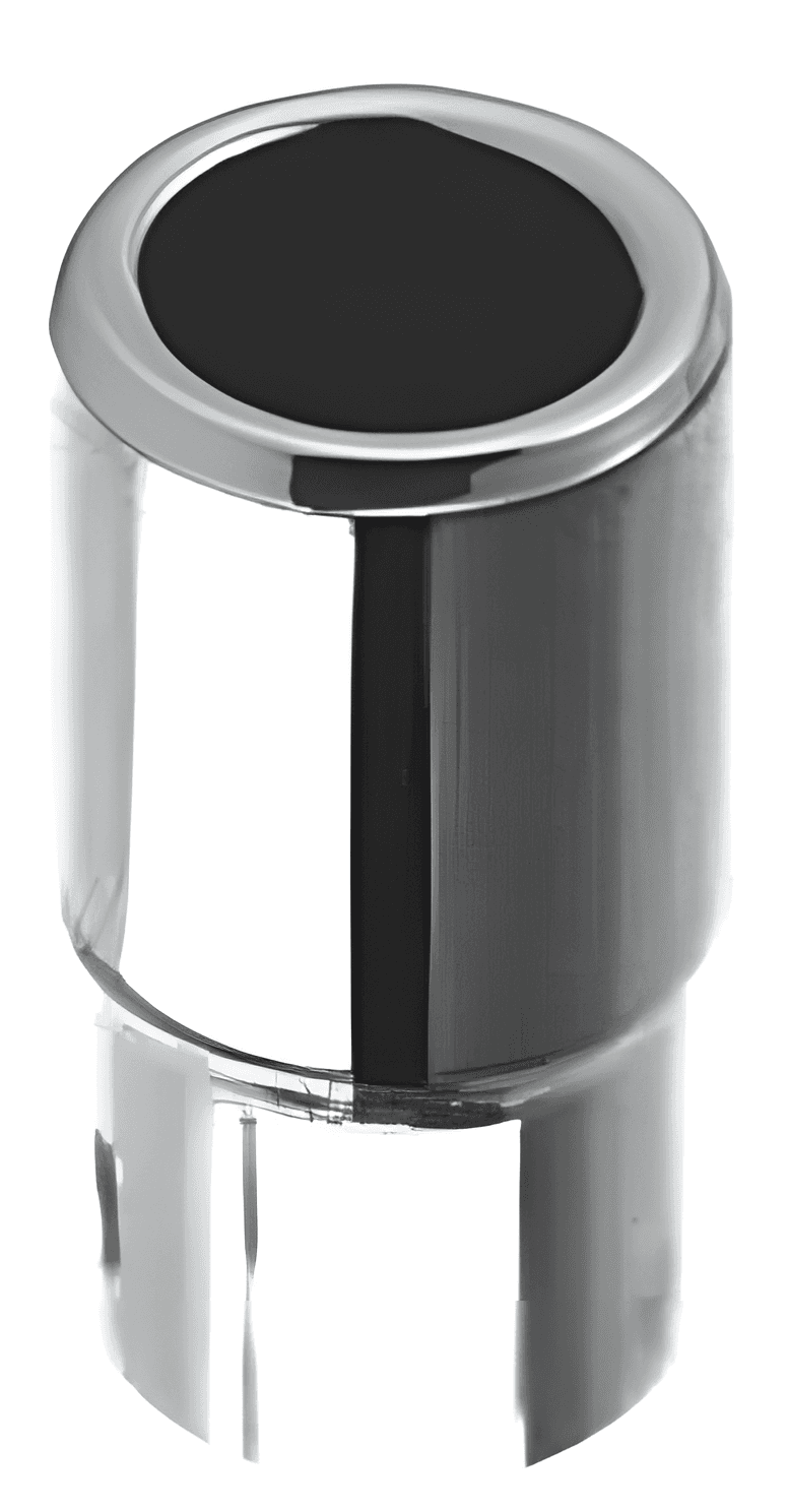 Ceiling Mount Glass Bracket, 19 mm Bar - SWSB-2CT19: polished chrome finish preview