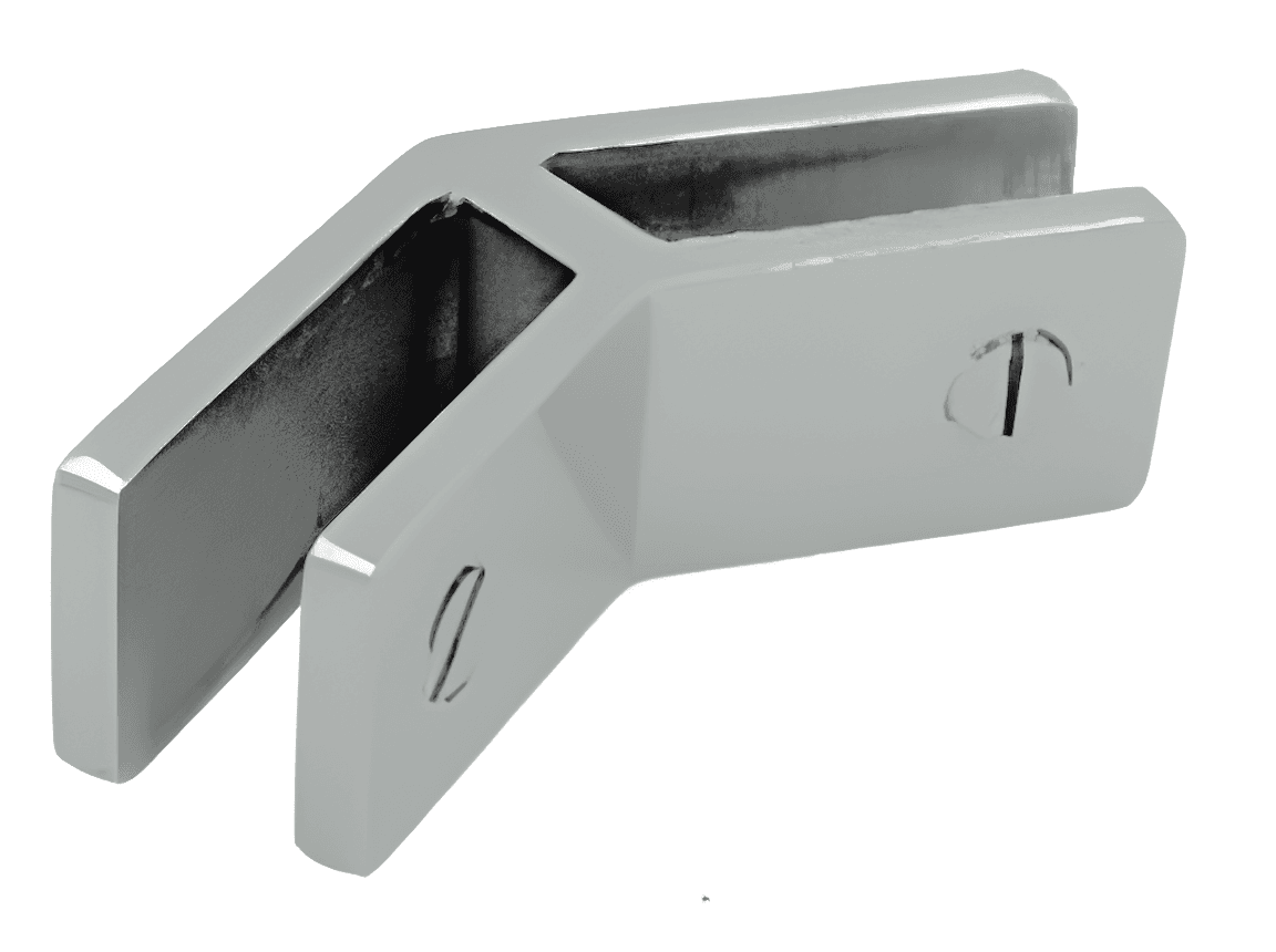 Glass to Glass Stiffener, 135 Degree - SWSTIFG-G135: satin brushed finish preview