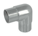 90 degree 42.4 Tube connector: satin brushed finish preview