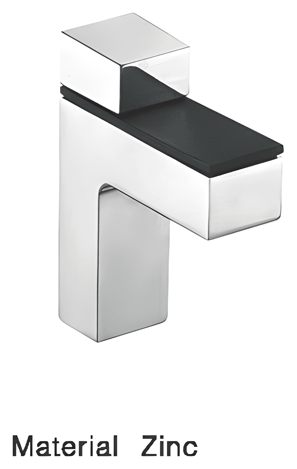 Glass Shelf Bracket, Large 78 mm - SWSB838L: Polished chrome