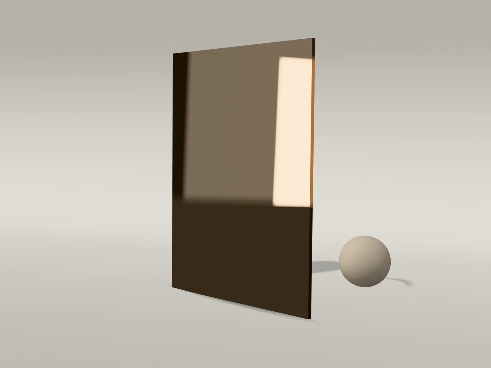 Bronze silver mirror
