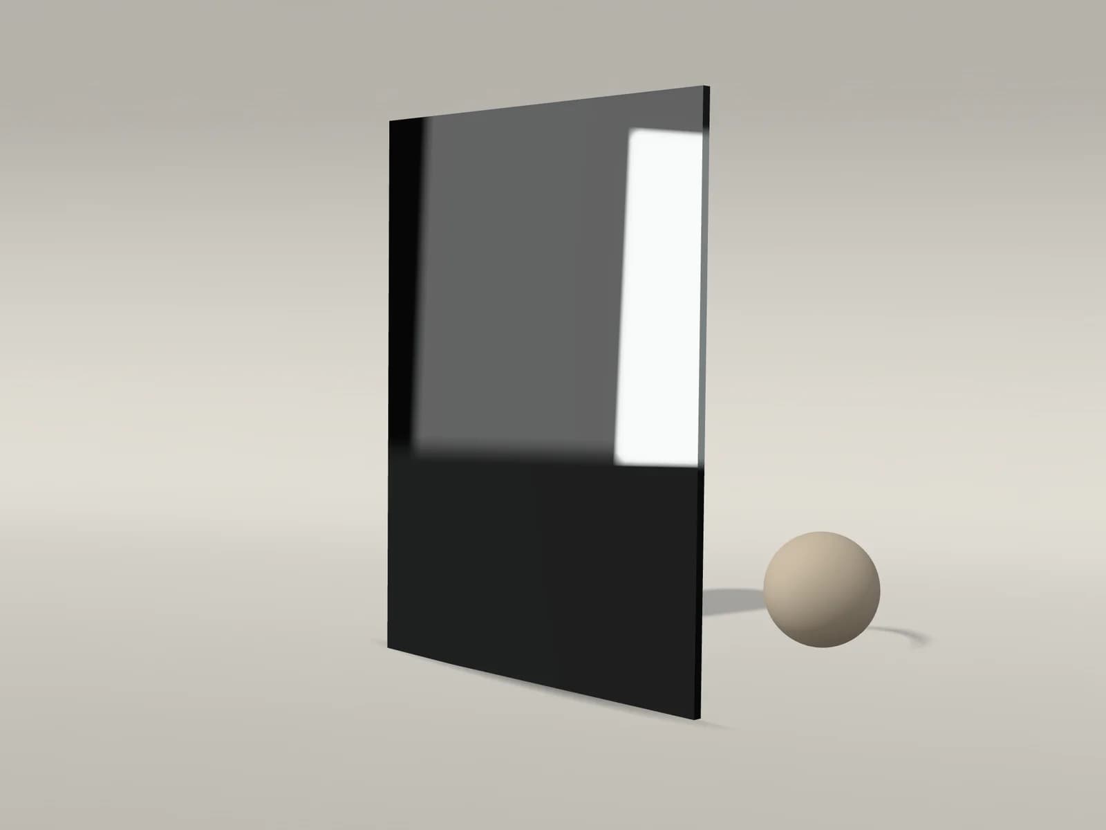 Grey silver mirror