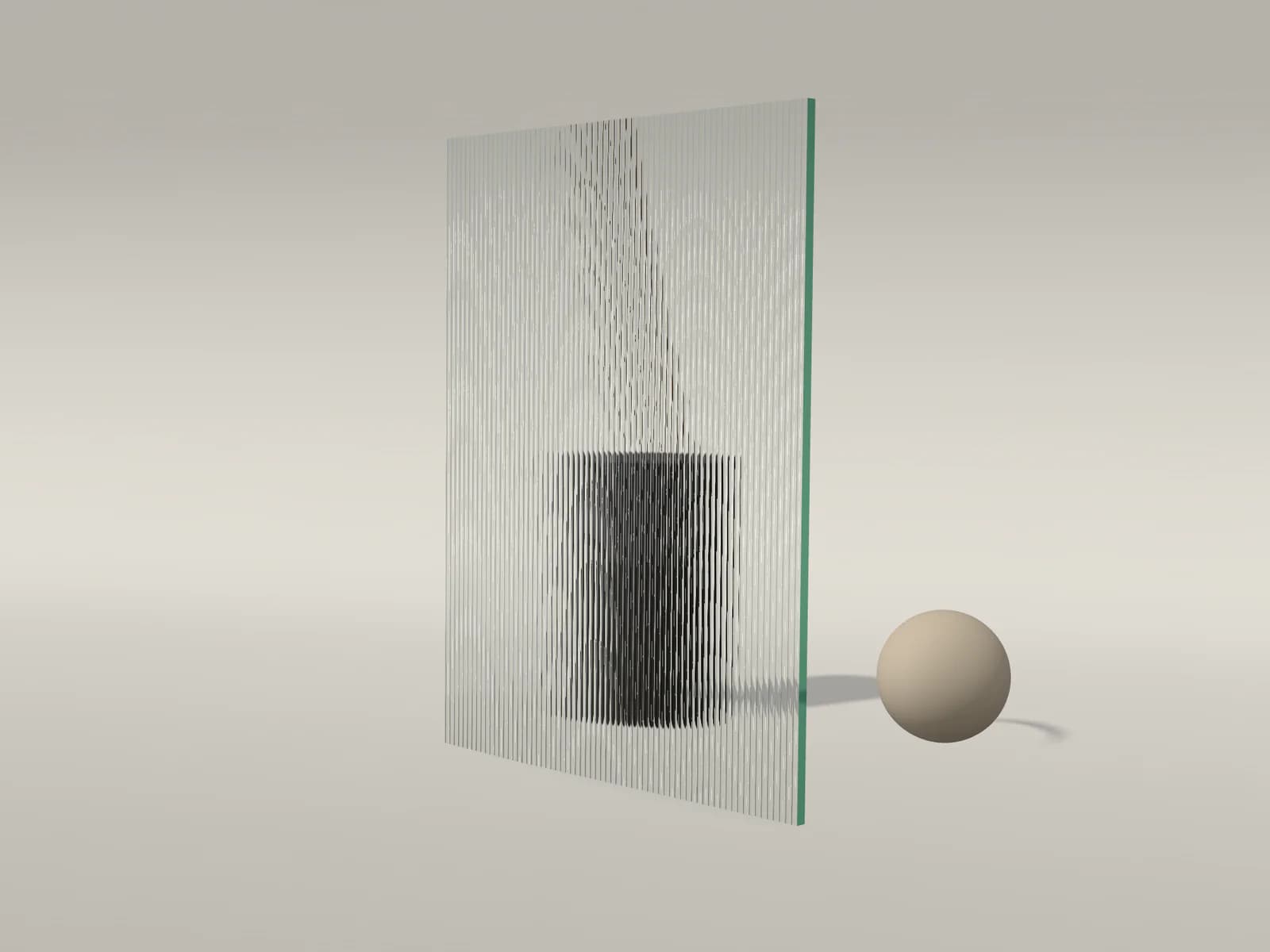 Fluted (reeded) pattern