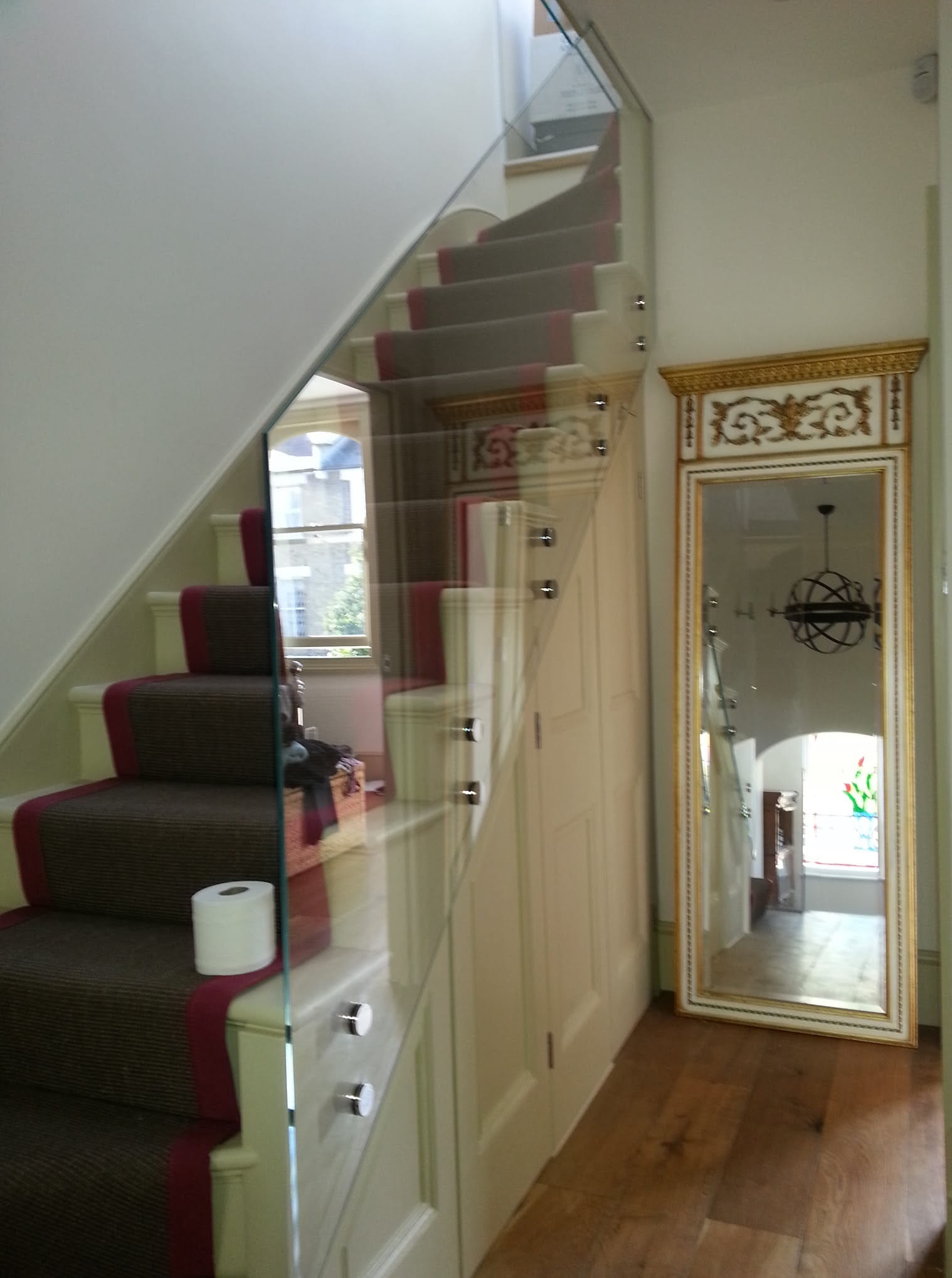 Example image: frameless stair balustrade